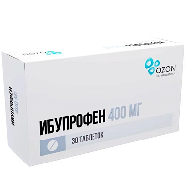 Купить Ибупрофен 400 мг 30 шт таблетки покрытые пленочной оболочкой