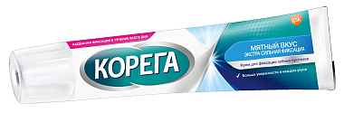 Купить Корега Экстра Сильный крем для фиксации зубных протезов 70 г 2 шт мятный вкус