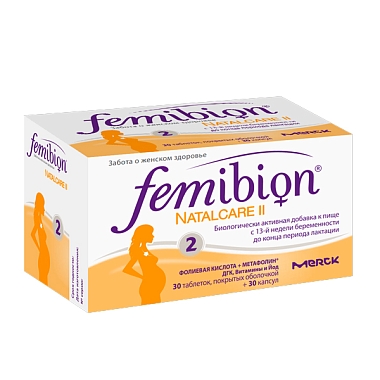 Купить Фемибион Наталкер 2 60 шт набор (30 шт таблетки + 30 шт капсулы)