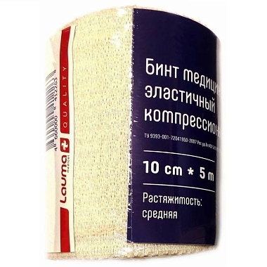 Купить Baltic medical бинт медицинский эластичный компрессионный СР 10 см х 5,0 м 1 шт