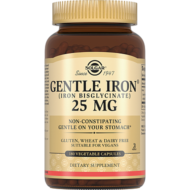 Купить Solgar Легкодоступное Железо Джентл Айрон 25 мг 180 шт капсулы