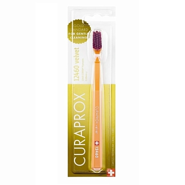Купить Curaprox Velvet зубная щетка 0,08 мм артикул CS 12460 мегасофт оранжевая