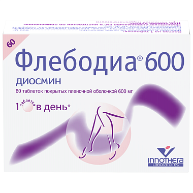 Купить Флебодиа 600 мг 60 шт таблетки покрытые оболочкой