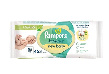 Купить Pampers Harmonie New Baby 46 шт салфетки влажные детские