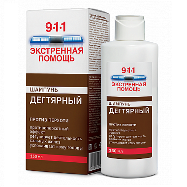 Купить 911 Дегтярный шампунь 150 мл против перхоти