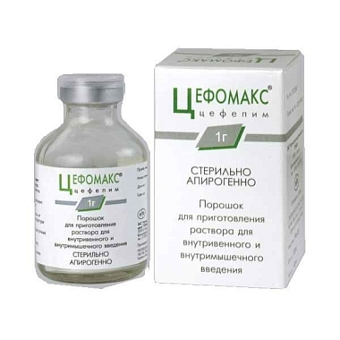 Купить Цефомакс 1 г 1 шт порошок для приготовления раствора для внутривенного и внутримышечного введения флакон