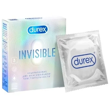 Купить Durex Invisible 3 шт презервативы ультра тонкие