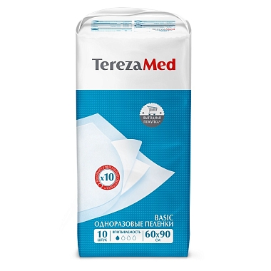 Купить TerezaMed Basic 60 см X 90 см 10 шт пеленки