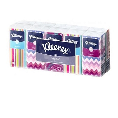 Купить Kleenex 10 х 10 платки носовые бумажные