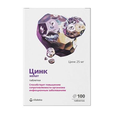 Купить Vitateka Цинк хелат 100 шт таблетки