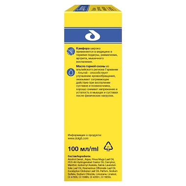 Купить Долгит 100 мл лосьон для тела камфора