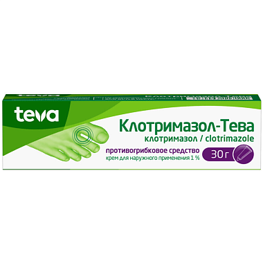 Купить Клотримазол-Тева 1% 30 г крем для наружного применения