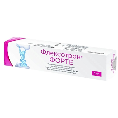 Купить Флексотрон Форте 10 мг/мл 3 мл 1 шт имплантат вязкоэластичный стерильный для внутрисуставной инъекции шприц