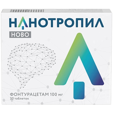 Купить Нанотропил Ново 100 мг 30 шт таблетки