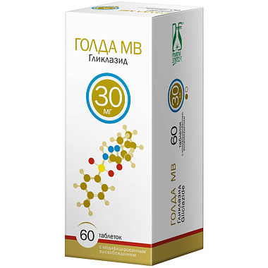Купить Голда МВ 30 мг 60 шт таблетки с модифицированным высвобождением