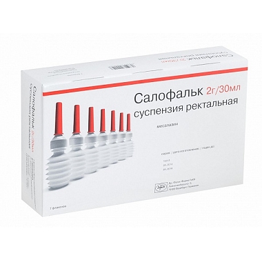 Купить Салофальк суспензия рект 2г 30мл №7