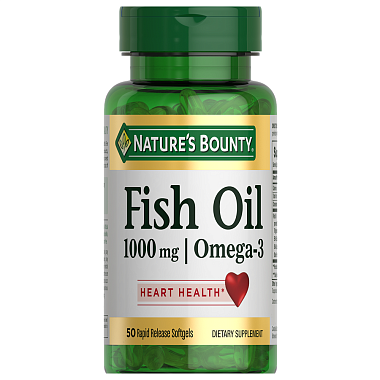 Купить Nature's Bounty Рыбий жир 1000 мг Омега-3 50 шт капсулы