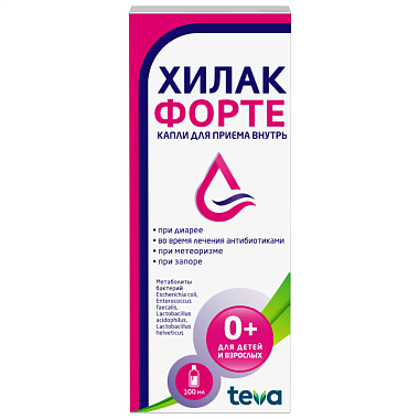 Купить Хилак Форте 100 мл капли для приема внутрь