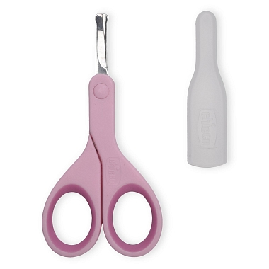 Купить Chicco ножницы детские розовые 0 мес+