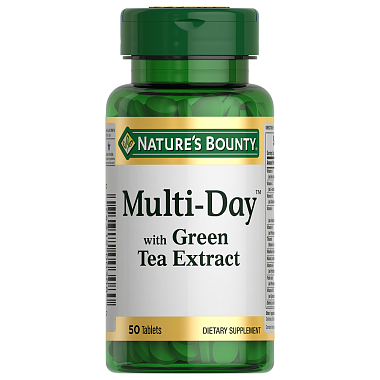 Купить Nature's Bounty Мультидэй с экстрактом листьев зеленого чая 50 шт таблетки