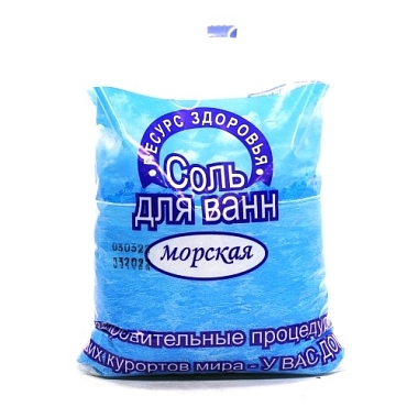 Купить Ресурс Здоровья 1 кг соль для ванн морская пакет