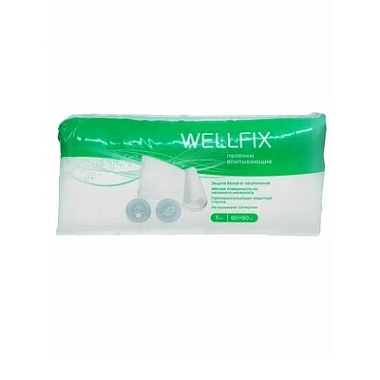 Купить Wellfix 60 см x 90 см 5 шт пеленки впитывающие