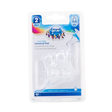 Купить Canpol babies 2 шт соска универсальная антиколиковая силиконовая средний поток