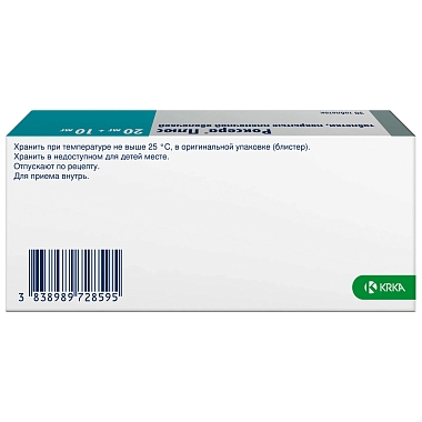 Купить Роксера Плюс 20 мг + 10 мг 30 шт таблетки покрытые пленочной оболочкой