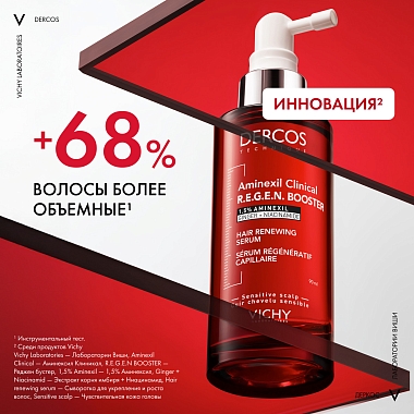 Купить Vichy Dercos Aminexil 90 мл сыворотка для волос