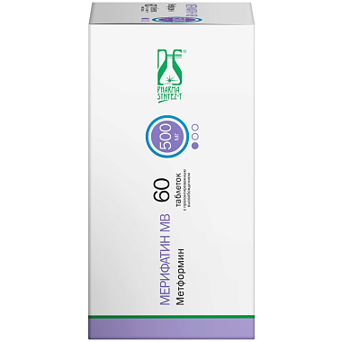 Купить Мерифатин МВ 500 мг 60 шт таблетки с пролонгированным высвобождением