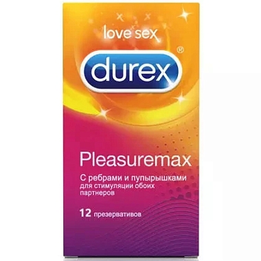 Купить Durex Pleasuremax 12 шт презервативы с ребрами и пупырышками
