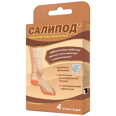 Купить Салипод 4 шт пластырь мозольный