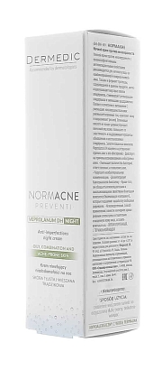 Купить Dermedic Normacne 40 мл крем ночной против несовершенств