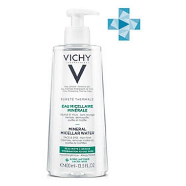 Купить Vichy Purete Thermale вода мицеллярная для жирной и комбинированной кожи, 400мл