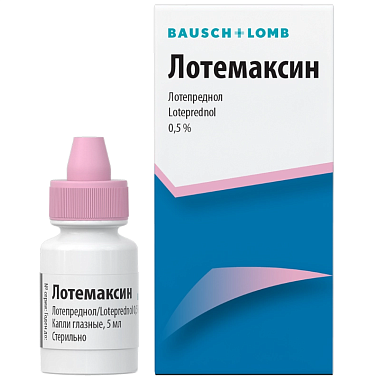 Купить Лотемаксин 0,5 % 5 мл капли глазные