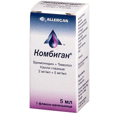 Купить Комбиган 5 мл капли глазные флакон-капельница