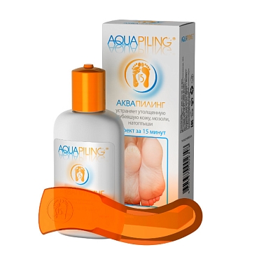 Купить Аквапилинг 150 мл средство для ухода за кожей ног со скребком