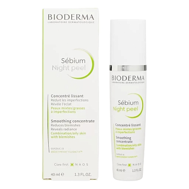 Купить Bioderma Sebium Night Peel 40 мл пилинг ночной