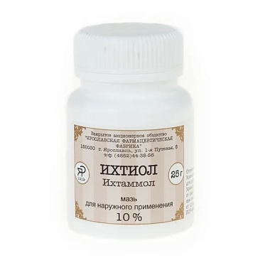 Купить Ихтиоловая мазь 10% 25 г для наружного применения