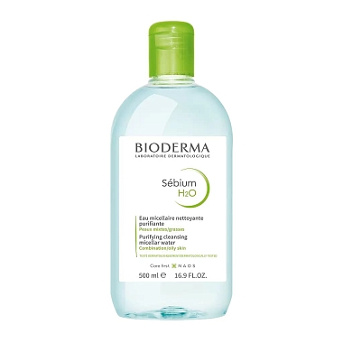 Купить Bioderma Sebium H2O 500 мл вода мицеллярная очищающая для жирной и проблеиной кожи