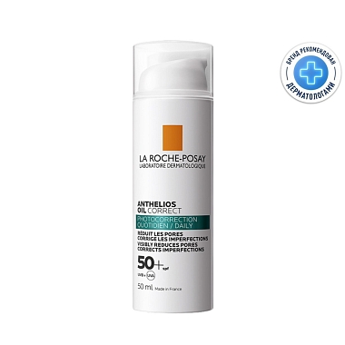 Купить La Roche-Posay Anthelios SPF 50+ 50 мл крем для лица для жирной и проблемной кожи