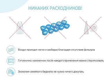 Купить Roxy Kids аспиратор назальный с мягким наконечником 0+