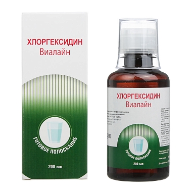 Купить Хлоргексидин Виалайн 200 мл раствор для полоскания