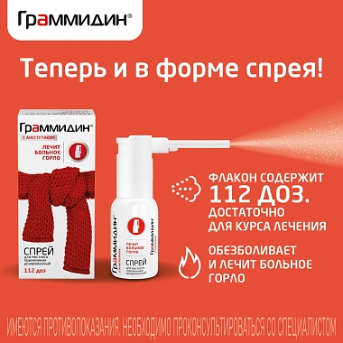 Купить Граммидин с Анестетиком Нео 18 шт таблетки для рассасывания