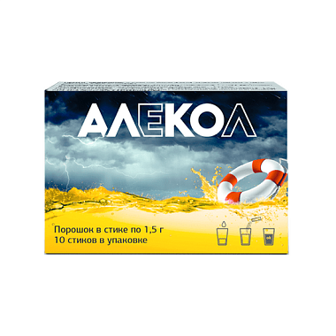 Купить Алекол 1,5 г 10 шт порошок для внутреннего применения стик-пакет