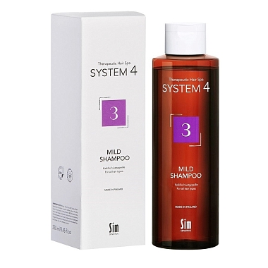 Купить System 4 Mild Shampoo №3 250 мл шампунь терапевтический для ежедневного применения