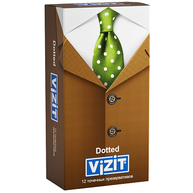 Купить Vizit Dotted 12 шт презервативы точечные