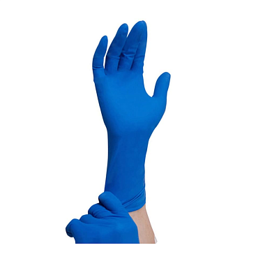 Купить SFM High Risk перчатки латексные смотровые нестерильные неопудренная пара размер M синий пара