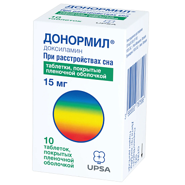 Купить Донормил 15 мг 10 шт таблетки покрытые пленочной оболочкой