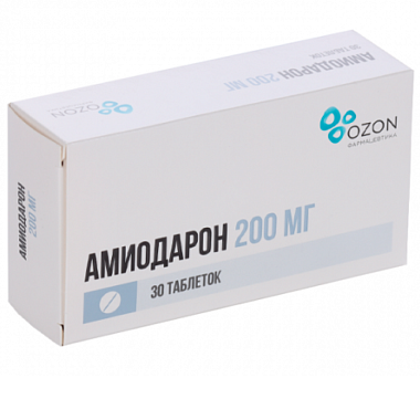 Купить Амиодарон 200 мг 30 шт таблетки